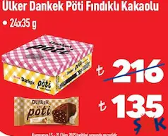 ÜLKER DANKEK PÖTİ FINDIKLI KAKAOLU KEK 24X35 G ÜLKER DANKEK PÖTİ FINDIKLI KAKAOLU KEK 24X35 G
